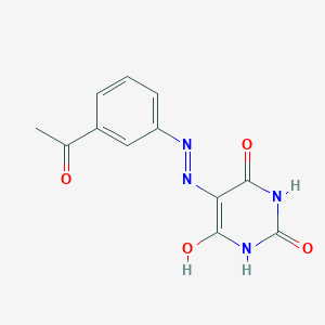 (5E)-5-[2-(3-acetylphenyl)hydrazinylidene]-2,6-dihydroxypyrimidin-4(5H)-one