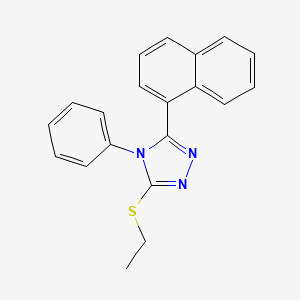 3-(ethylsulfanyl)-5-(naphthalen-1-yl)-4-phenyl-4H-1,2,4-triazole