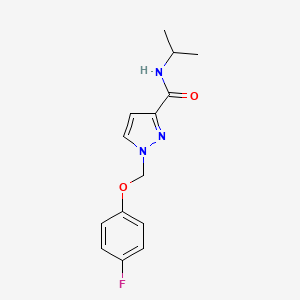 1-[(4-fluorophenoxy)methyl]-N-(propan-2-yl)-1H-pyrazole-3-carboxamide