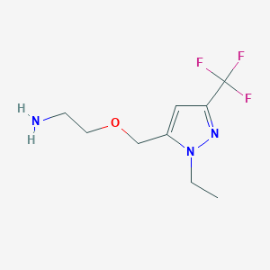 2-{[1-ethyl-3-(trifluoromethyl)-1H-pyrazol-5-yl]methoxy}ethanamine