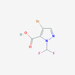 4-bromo-1-(difluoromethyl)-1H-pyrazole-5-carboxylic acid