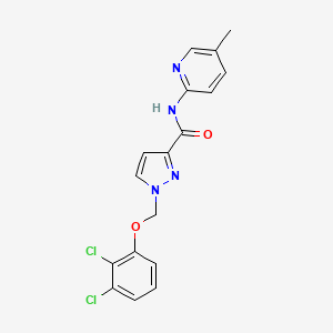 1-[(2,3-dichlorophenoxy)methyl]-N-(5-methylpyridin-2-yl)-1H-pyrazole-3-carboxamide