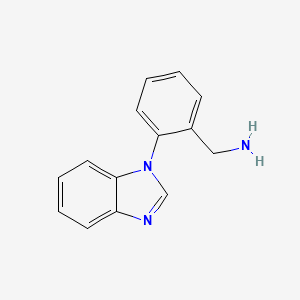 1-[2-(1H-Benzimidazol-1-YL)phenyl]methanamine