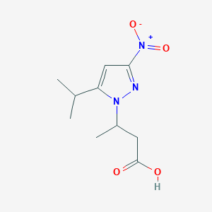 3-[3-nitro-5-(propan-2-yl)-1H-pyrazol-1-yl]butanoic acid