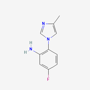 5-Fluoro-2-(4-methyl-1H-imidazol-1-yl)aniline