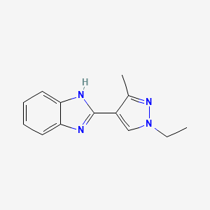 2-(1-ethyl-3-methyl-1H-pyrazol-4-yl)-1H-benzimidazole