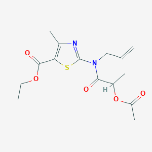 Ethyl 2-{[2-(acetyloxy)propanoyl](prop-2-en-1-yl)amino}-4-methyl-1,3-thiazole-5-carboxylate