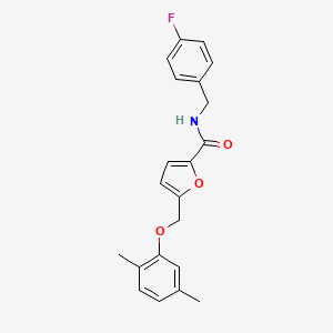 5-[(2,5-dimethylphenoxy)methyl]-N-(4-fluorobenzyl)furan-2-carboxamide