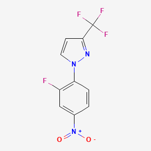 1-(2-Fluoro-4-nitrophenyl)-3-(trifluoromethyl)pyrazole