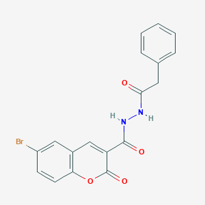 6-bromo-2-oxo-N'-(phenylacetyl)-2H-chromene-3-carbohydrazide