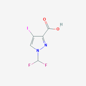 1-(difluoromethyl)-4-iodo-1H-pyrazole-3-carboxylic acid