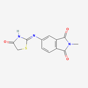 2-Methyl-5-[(4-oxo-1,3-thiazol-2-yl)amino]isoindole-1,3-dione