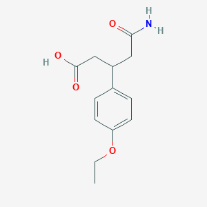 5-Amino-3-(4-ethoxyphenyl)-5-oxopentanoic acid