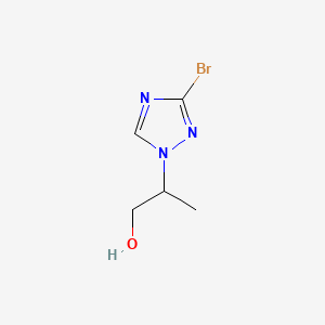 2-(3-bromo-1H-1,2,4-triazol-1-yl)propan-1-ol