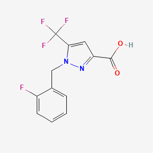 1-(2-Fluorobenzyl)-5-(trifluoromethyl)-1H-pyrazole-3-carboxylic acid