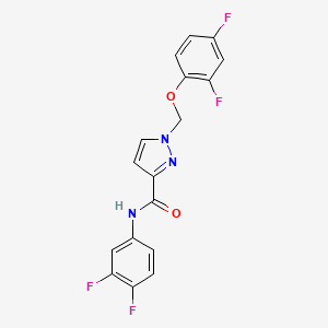 1-[(2,4-difluorophenoxy)methyl]-N-(3,4-difluorophenyl)-1H-pyrazole-3-carboxamide