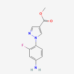 Methyl 1-(4-amino-2-fluorophenyl)-1H-pyrazole-4-carboxylate