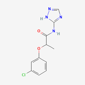 2-(3-chlorophenoxy)-N-(4H-1,2,4-triazol-3-yl)propanamide