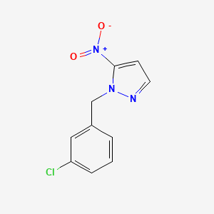 molecular formula C10H8ClN3O2 B10907857 1-(3-chlorobenzyl)-5-nitro-1H-pyrazole 