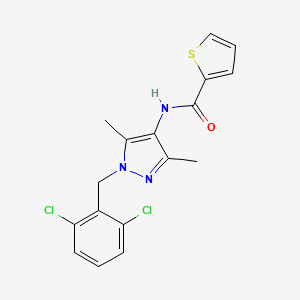 N-[1-(2,6-dichlorobenzyl)-3,5-dimethyl-1H-pyrazol-4-yl]thiophene-2-carboxamide