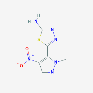 5-(1-Methyl-4-nitro-1H-pyrazol-5-yl)-1,3,4-thiadiazol-2-amine