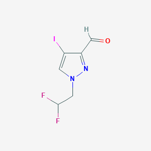 1-(2,2-Difluoroethyl)-4-iodo-1H-pyrazole-3-carbaldehyde