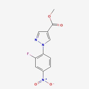 methyl 1-(2-fluoro-4-nitrophenyl)-1H-pyrazole-4-carboxylate