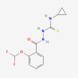 N-cyclopropyl-2-{[2-(difluoromethoxy)phenyl]carbonyl}hydrazinecarbothioamide