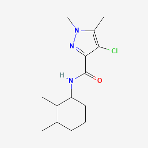 4-chloro-N-(2,3-dimethylcyclohexyl)-1,5-dimethyl-1H-pyrazole-3-carboxamide