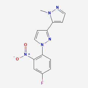 1-(4-Fluoro-2-nitrophenyl)-2'-methyl-1H,2'H-3,3'-bipyrazole