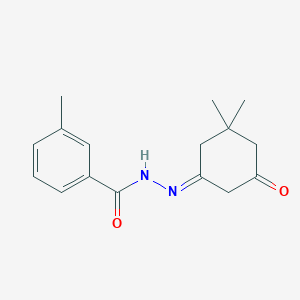 N'-[(1E)-3,3-dimethyl-5-oxocyclohexylidene]-3-methylbenzohydrazide