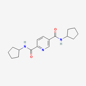 N,N'-dicyclopentylpyridine-2,5-dicarboxamide