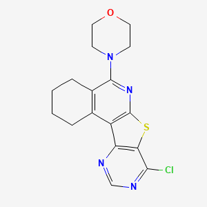 4-(13-chloro-11-thia-9,14,16-triazatetracyclo[8.7.0.02,7.012,17]heptadeca-1,7,9,12,14,16-hexaen-8-yl)morpholine