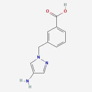 3-[(4-amino-1H-pyrazol-1-yl)methyl]benzoic acid