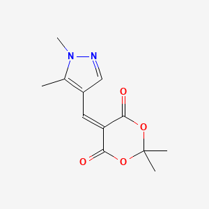 5-[(1,5-dimethyl-1H-pyrazol-4-yl)methylidene]-2,2-dimethyl-1,3-dioxane-4,6-dione