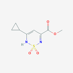 methyl 5-cyclopropyl-2H-1,2,6-thiadiazine-3-carboxylate 1,1-dioxide