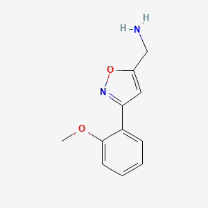 (3-(2-Methoxyphenyl)isoxazol-5-YL)methanamine