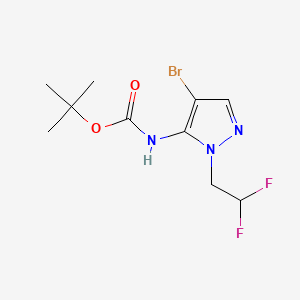 tert-butyl N-[4-bromo-1-(2,2-difluoroethyl)-1H-pyrazol-5-yl]carbamate