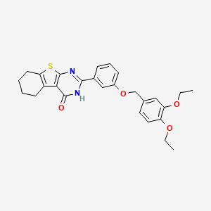 2-{3-[(3,4-diethoxybenzyl)oxy]phenyl}-5,6,7,8-tetrahydro[1]benzothieno[2,3-d]pyrimidin-4(3H)-one