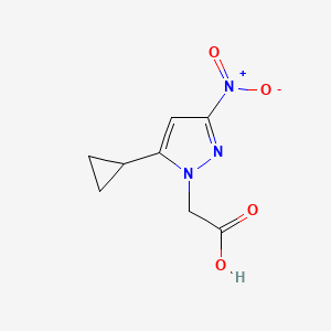 (5-cyclopropyl-3-nitro-1H-pyrazol-1-yl)acetic acid