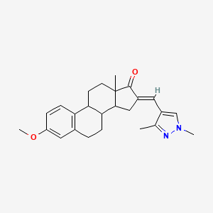 (16E)-16-[(1,3-dimethyl-1H-pyrazol-4-yl)methylidene]-3-methoxyestra-1(10),2,4-trien-17-one