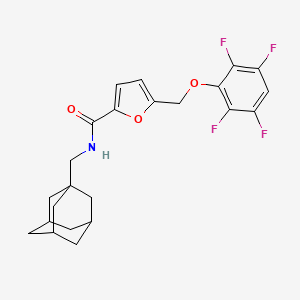 N~2~-(1-Adamantylmethyl)-5-[(2,3,5,6-tetrafluorophenoxy)methyl]-2-furamide