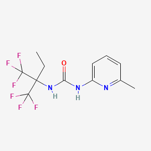 N-[1,1-Bis(trifluoromethyl)propyl]-N'-(6-methyl-2-pyridyl)urea