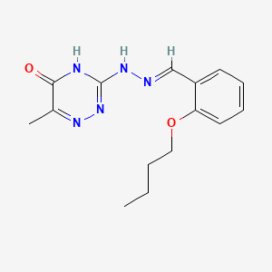 2-Butoxybenzaldehyde (6-methyl-5-oxo-4,5-dihydro-1,2,4-triazin-3-yl)hydrazone