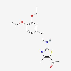 1-(2-{[2-(3,4-Diethoxyphenyl)ethyl]amino}-4-methyl-1,3-thiazol-5-yl)ethanone