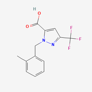 1-(2-Methylbenzyl)-3-(trifluoromethyl)-1H-pyrazole-5-carboxylic acid