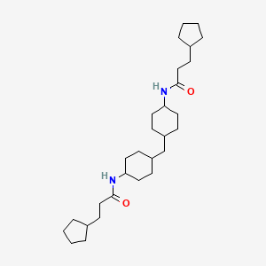 N,N'-(methanediyldicyclohexane-4,1-diyl)bis(3-cyclopentylpropanamide)