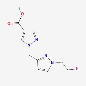 1-{[1-(2-fluoroethyl)-1H-pyrazol-3-yl]methyl}-1H-pyrazole-4-carboxylic acid