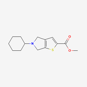 methyl 5-cyclohexyl-5,6-dihydro-4H-thieno[2,3-c]pyrrole-2-carboxylate