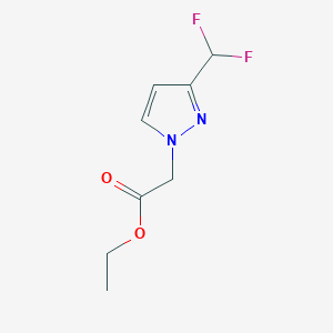 Ethyl 2-[3-(difluoromethyl)pyrazol-1-yl]acetate